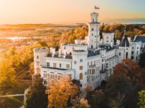 Windsor style castle close to Budweiser brewery